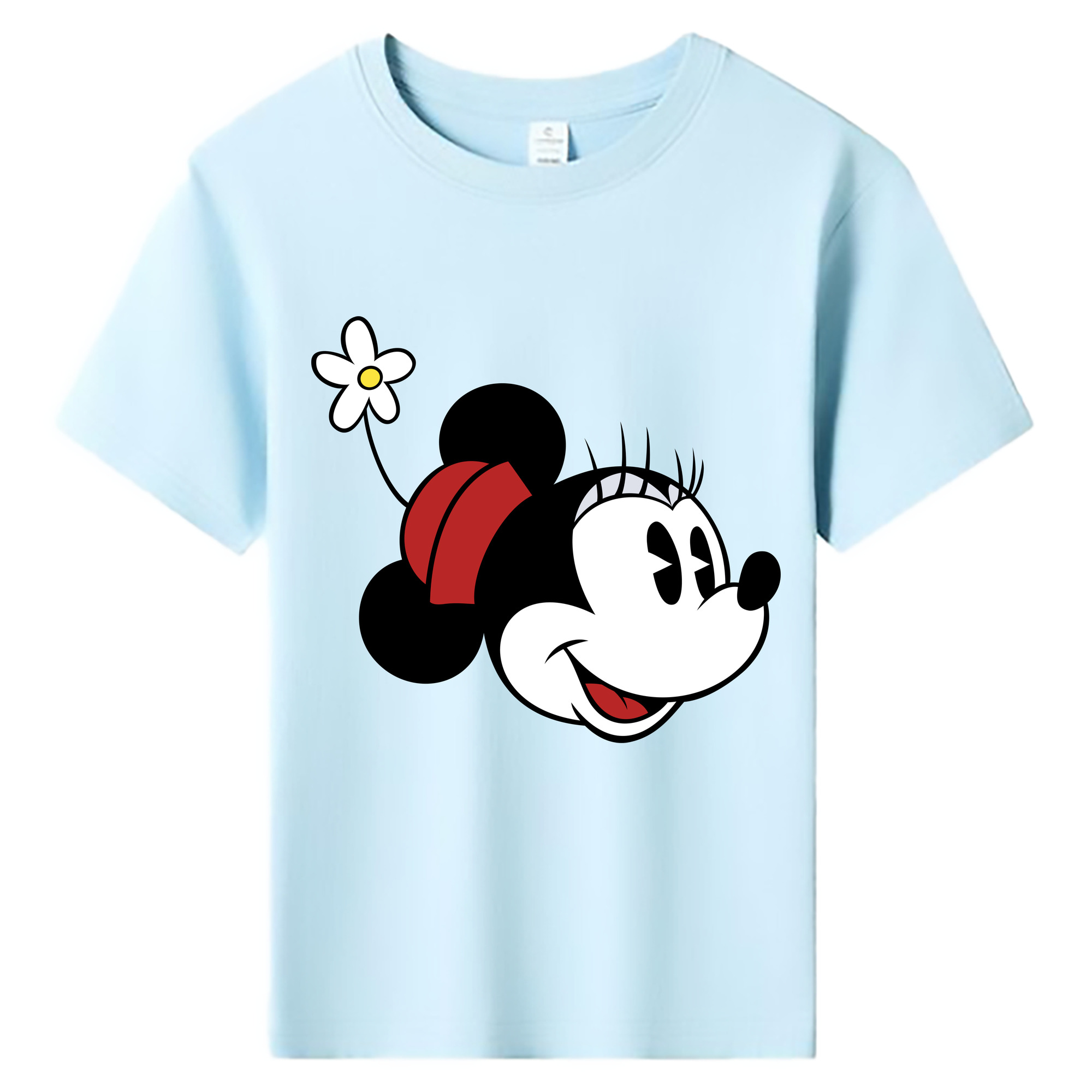 ミッキーマウス Mickey Mouse 綿100％キッズTシャツ（フロントプリント）